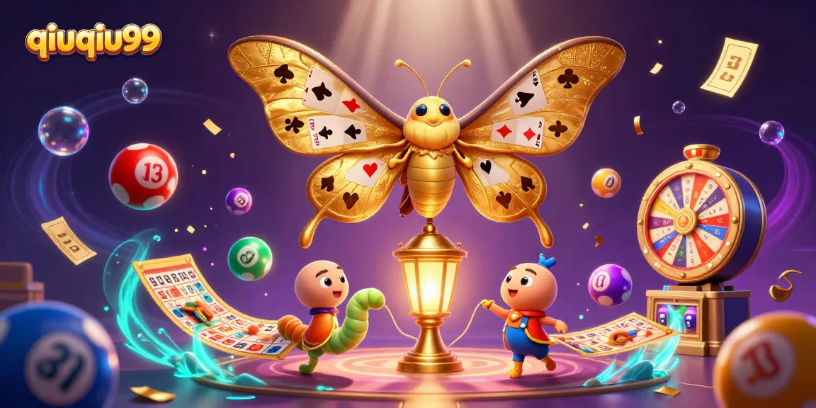 Experience thrilling gameplay with qiuqiu99, featuring a dynamic casino-themed 3D illustration.