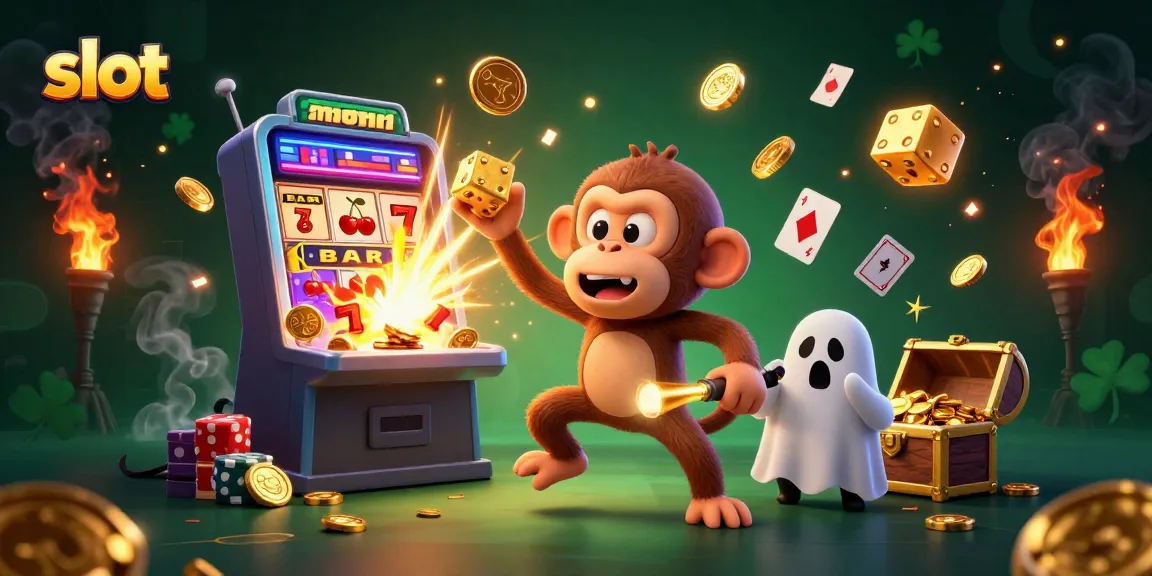 Spin the slot reels with excitement as golden jackpot treasures burst from a haunted casino!