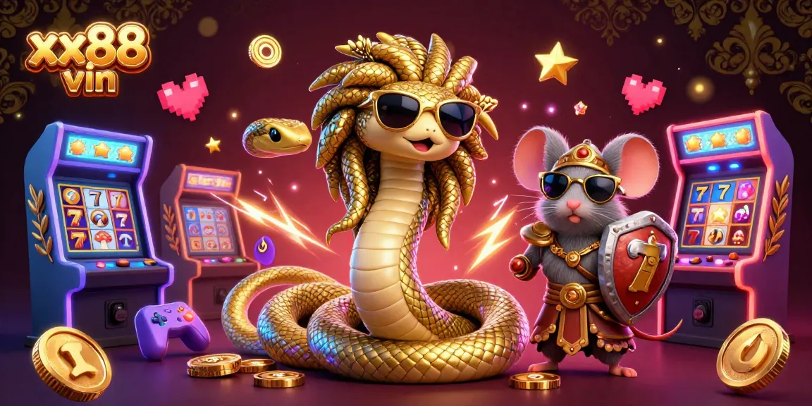 Spin and win with Medusa amid vibrant slot reels at xx88 vin casino.