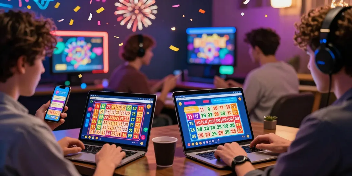 Pengalaman bermain lotere online di https://honda555.net/ dengan pemain bersemangat dan layar digital penuh warna.