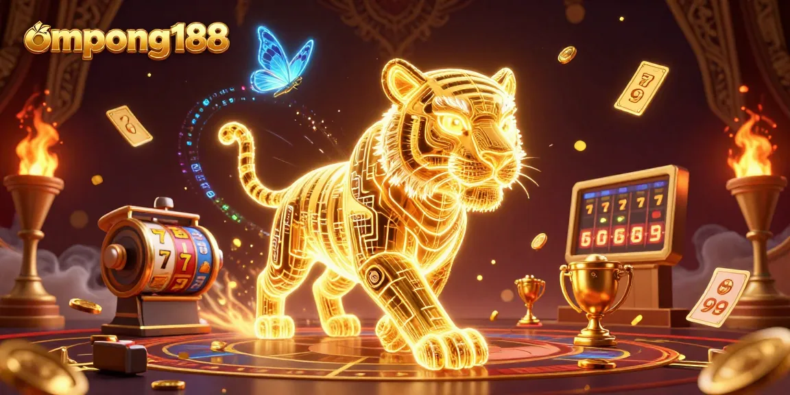 Rasakan pengalaman menang di OMPONG188 dengan tiger emas digital di kasino slot online.